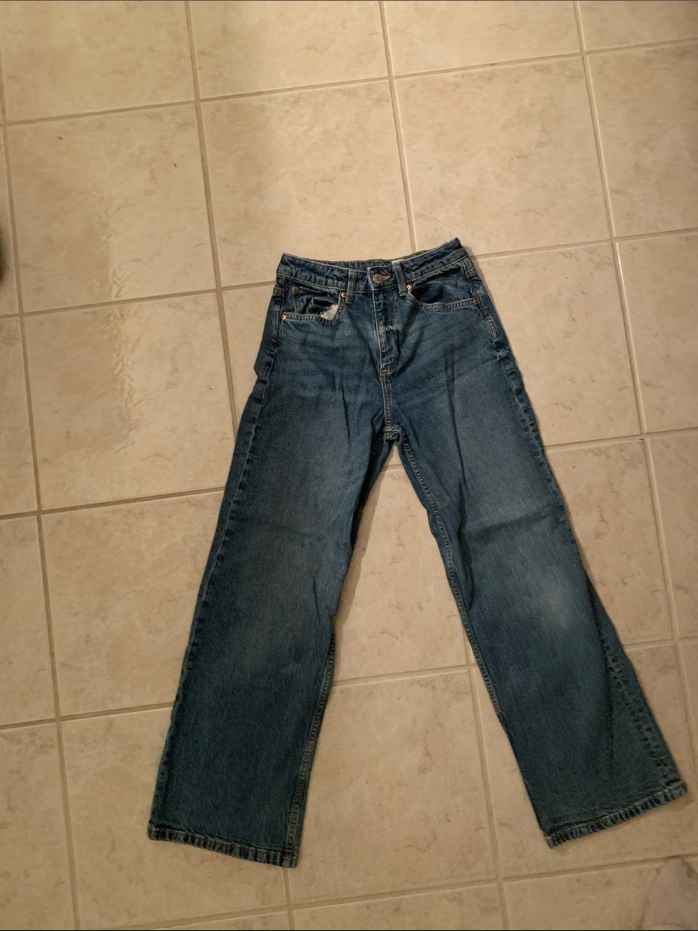 H&M Dark Blue Wide-Leg kids jeans